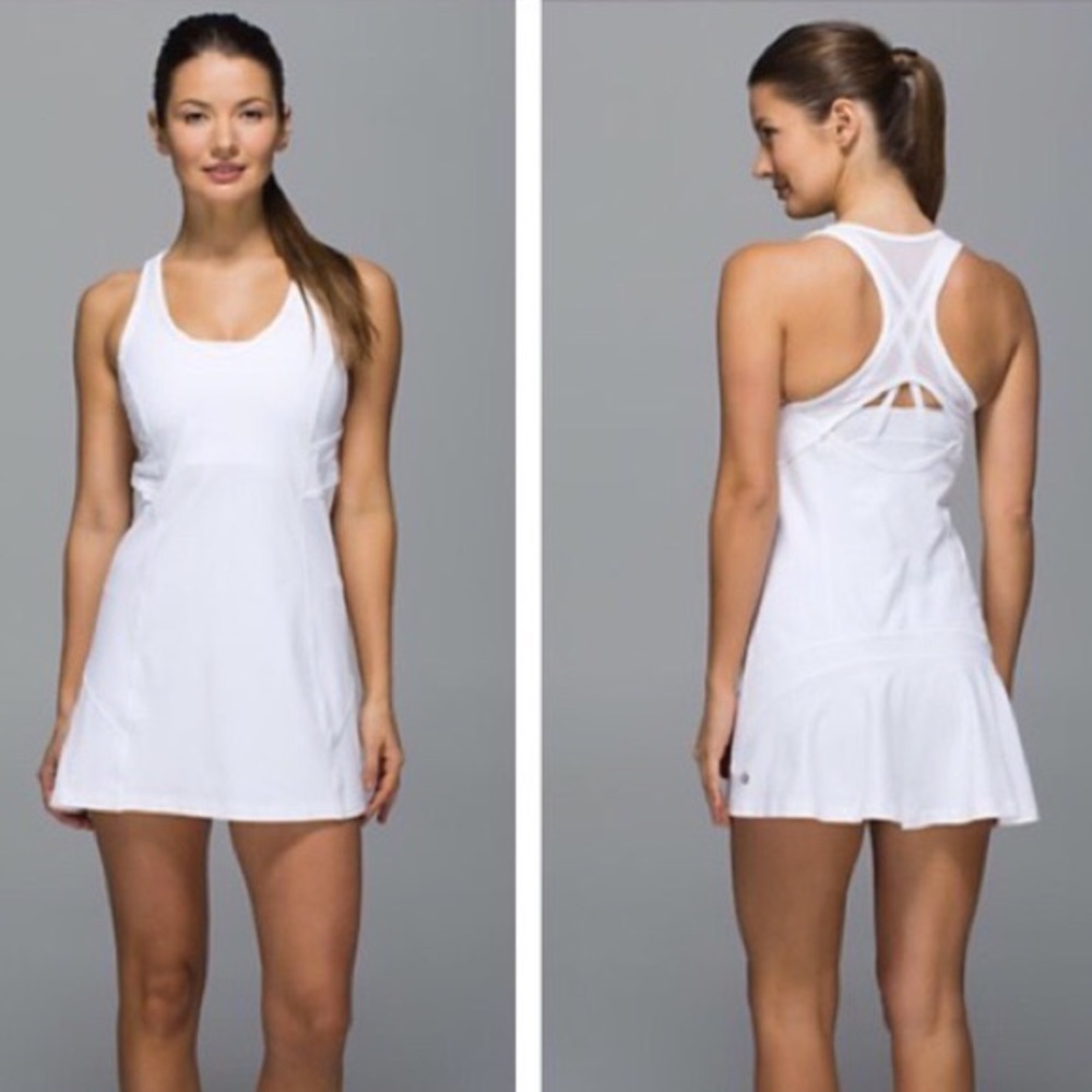 NWOT Lululemon Ace Dress Tennis White, Size 6, rare